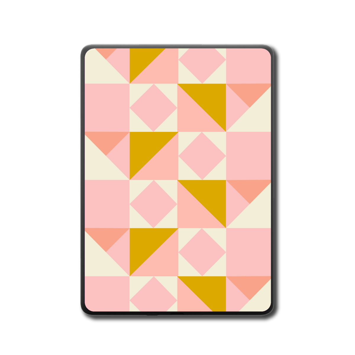 Golden Quilt Kindle and Kobo e-reader skin back mockup
