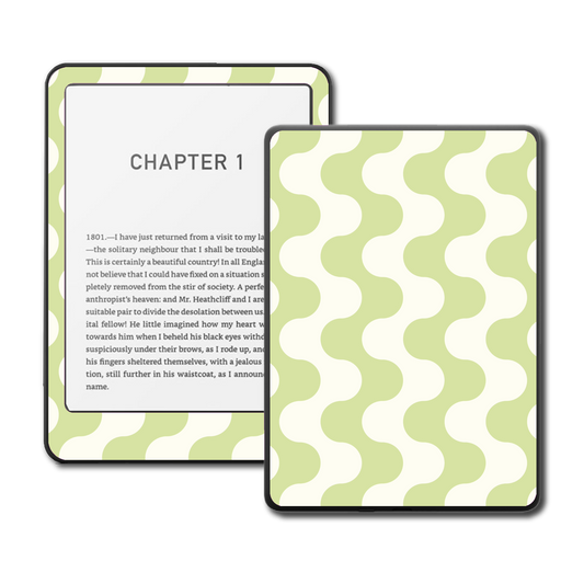 Kindle, Kobo & ColorSoft Skin - Green Pulse