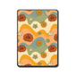 Back view of Groovy Garden retro floral skin on a Kindle e-reader