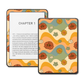 Groovy Garden retro floral vinyl skin on a Kindle e-reader