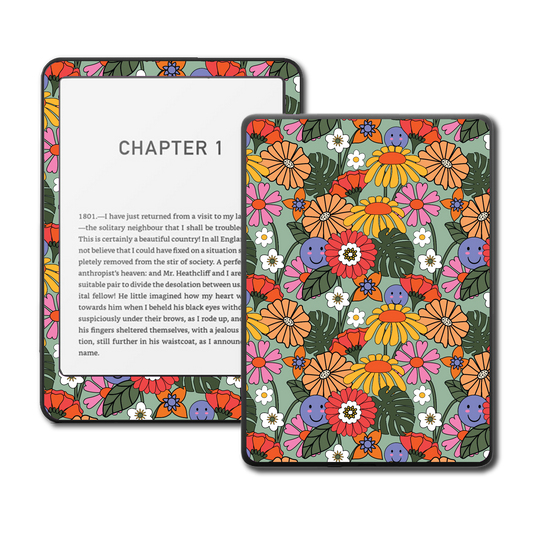 Kindle, Kobo & ColorSoft Skin - Happy Garden