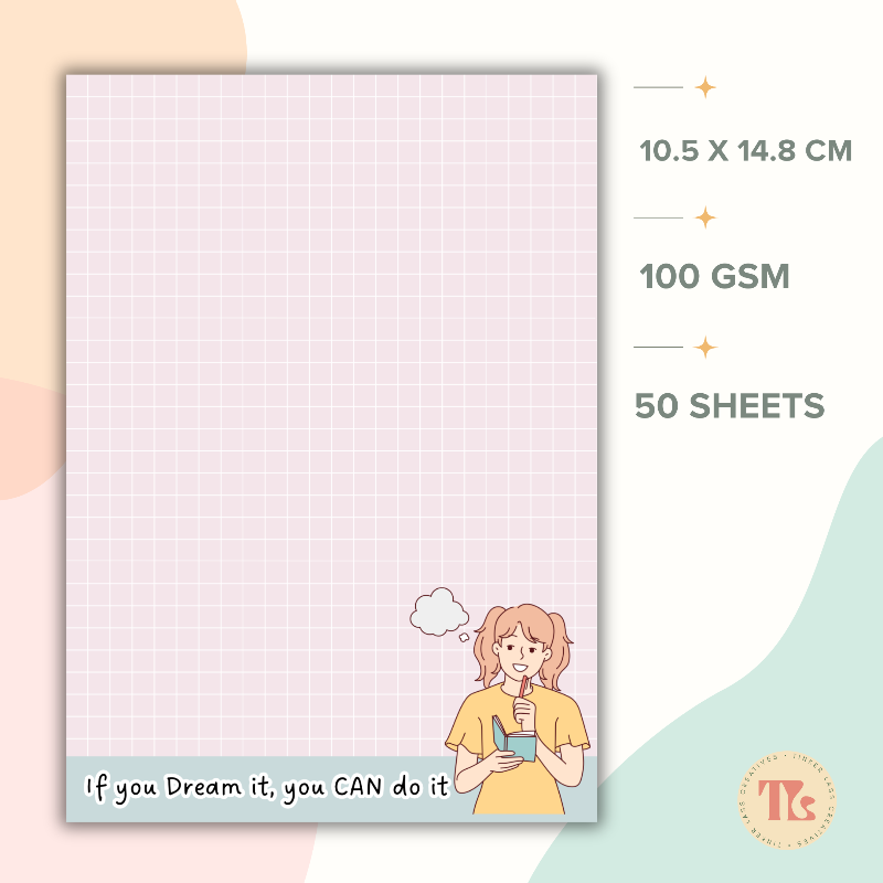 Notepad - A6 - Cute Affirmation Series 01