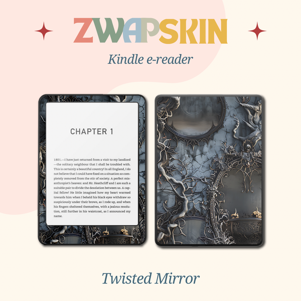 Kindle Paperwhite Skin - Twisted Mirror | Dark Gothic Aesthetic | Vinyl
