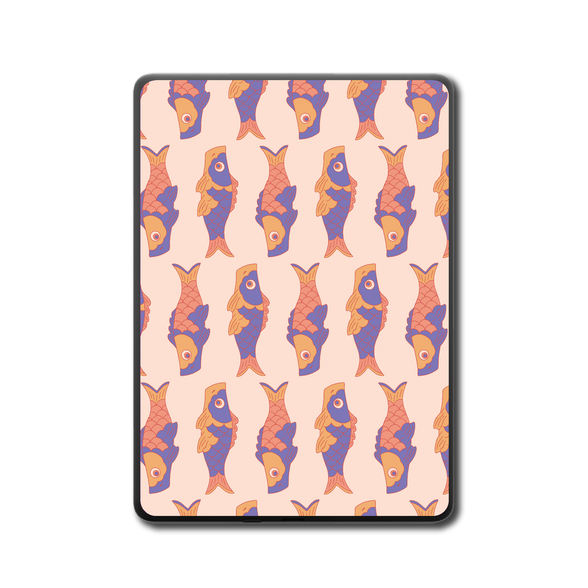Koi Carnival Kindle and Kobo e-reader skin back mockup