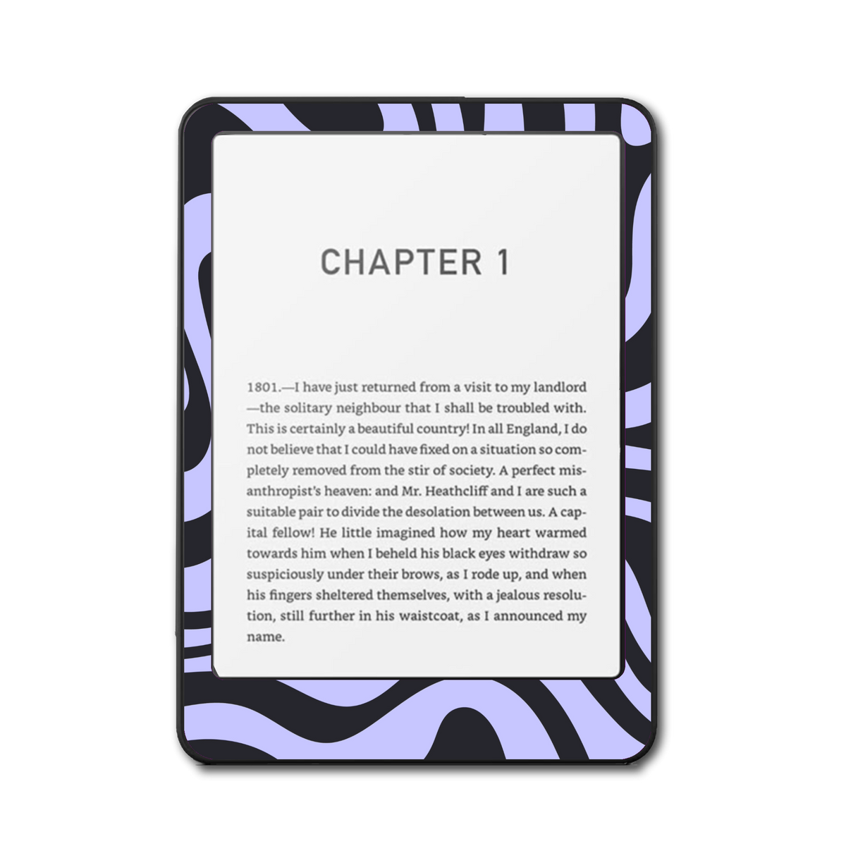 Lavender Fade Kindle Kobo skin front