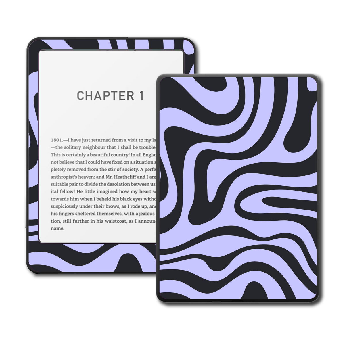 Lavender Fade Kindle Kobo skin main mockup