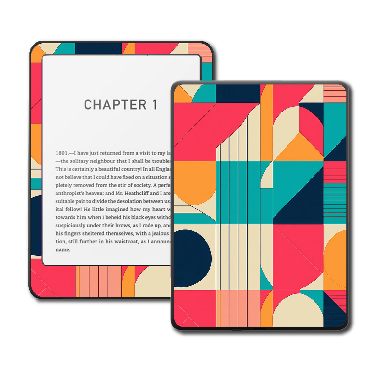 Line Pop Kindle and Kobo e-reader skin mockup