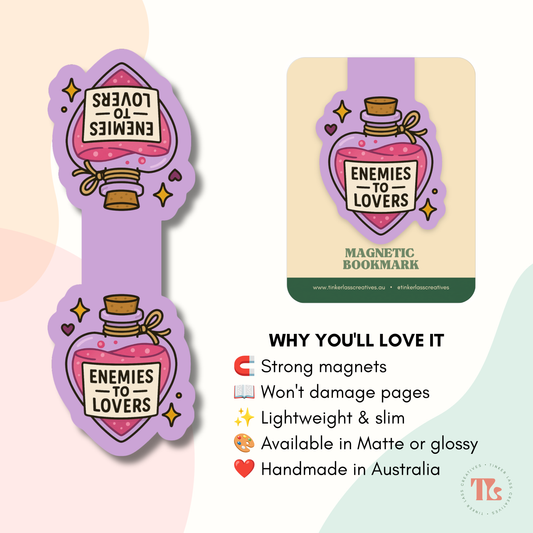 Magnetic Bookmark - Enemies to Lovers
