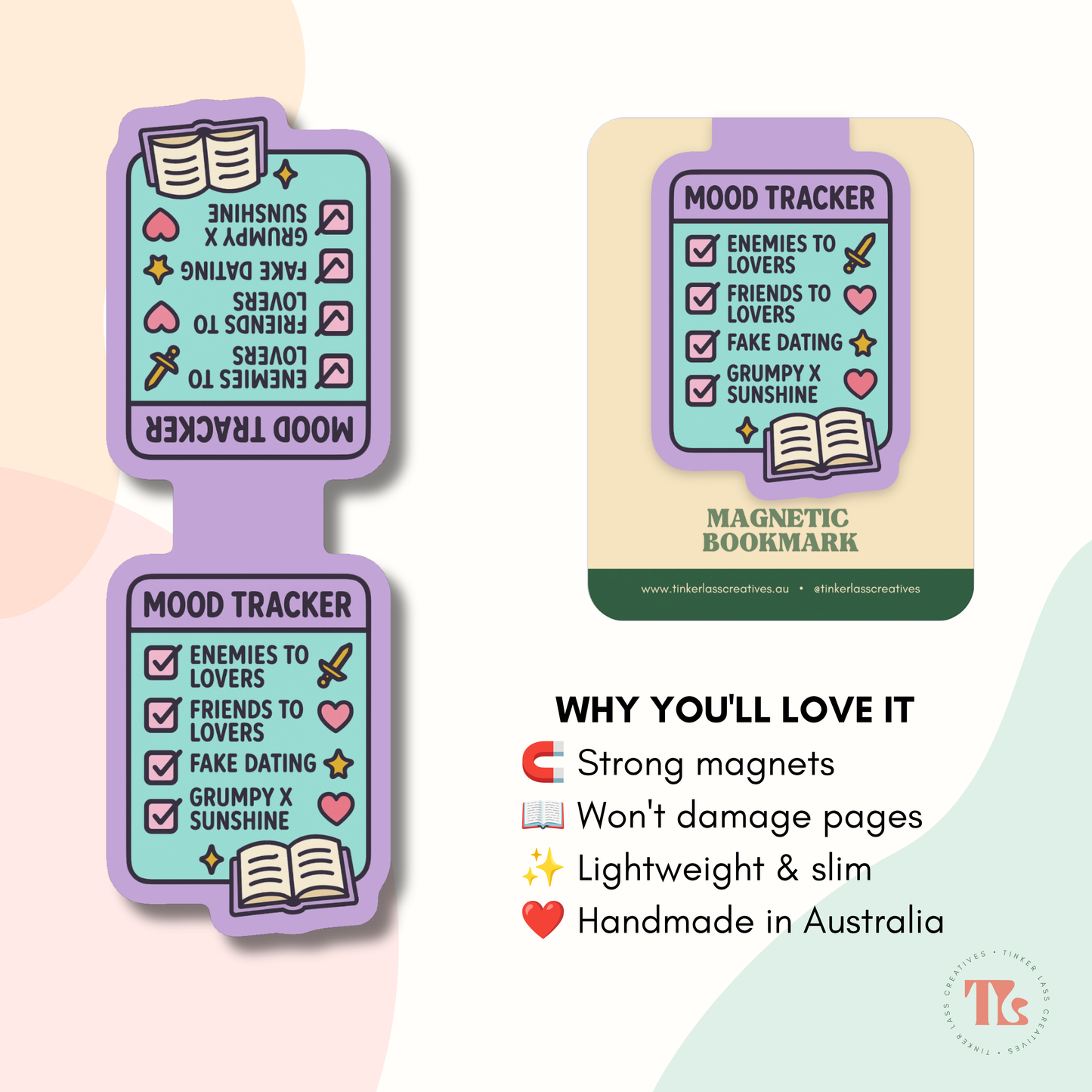 Magnetic Bookmark - Mood Tracker