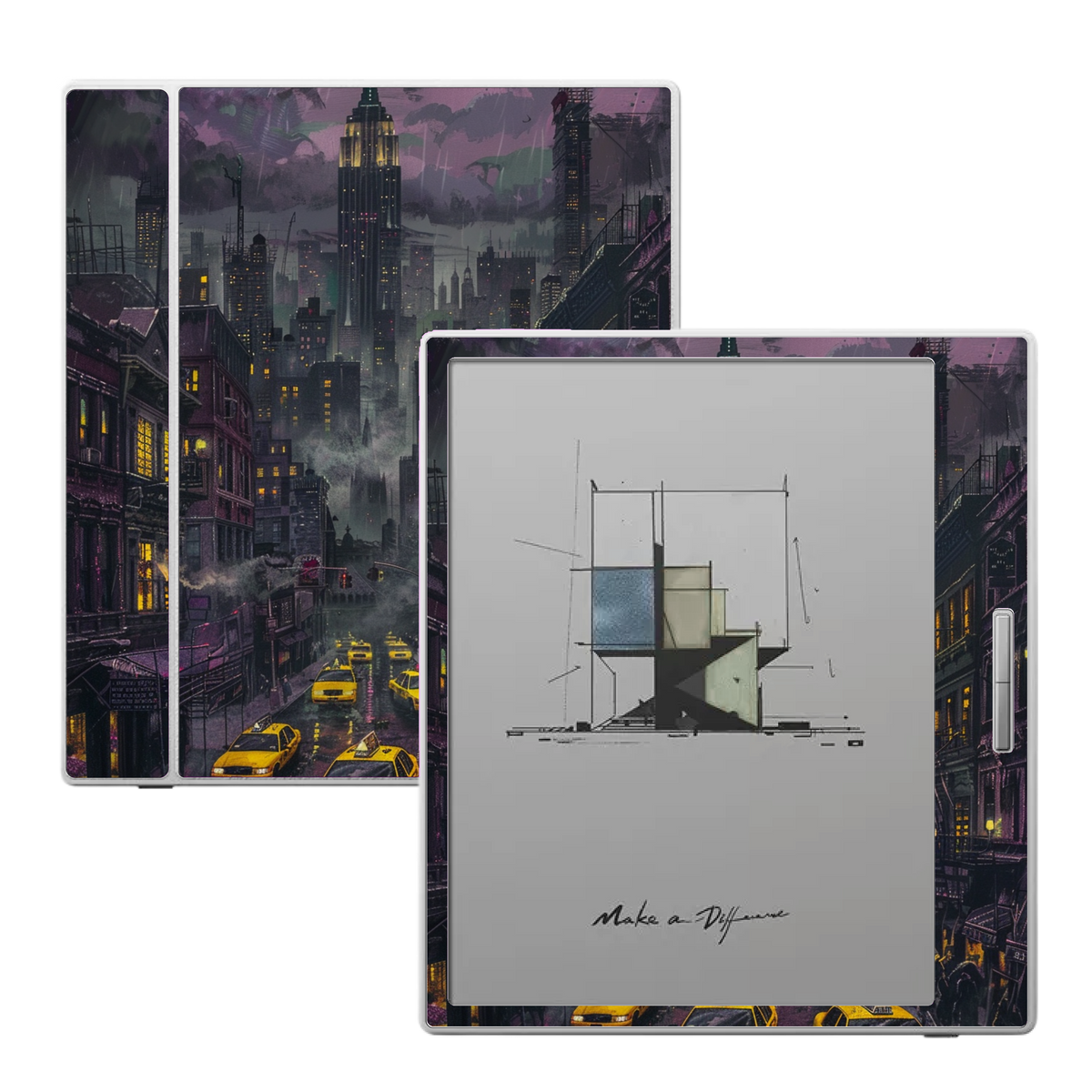 Manhattan Veil skin for Boox Go Color 7 and Boox Palma e-readers