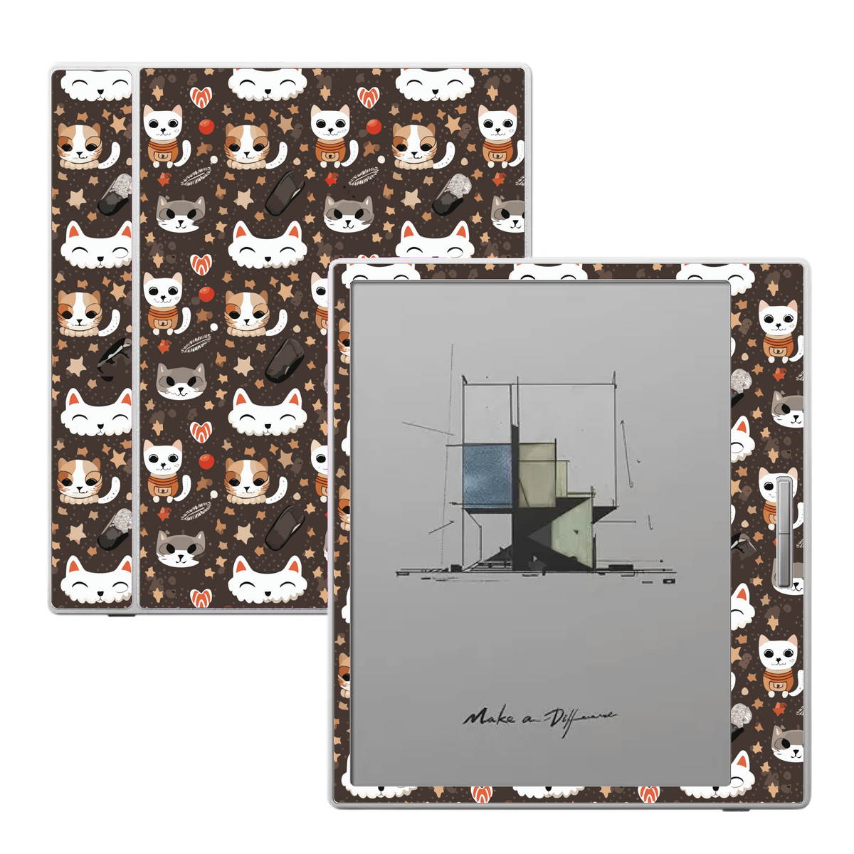 Meowchi Nights skin for Boox Go Color 7 and Boox Palma e-readers