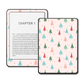 Merry Ribbon festive ribbon design Kindle skin shown on an e-reader device