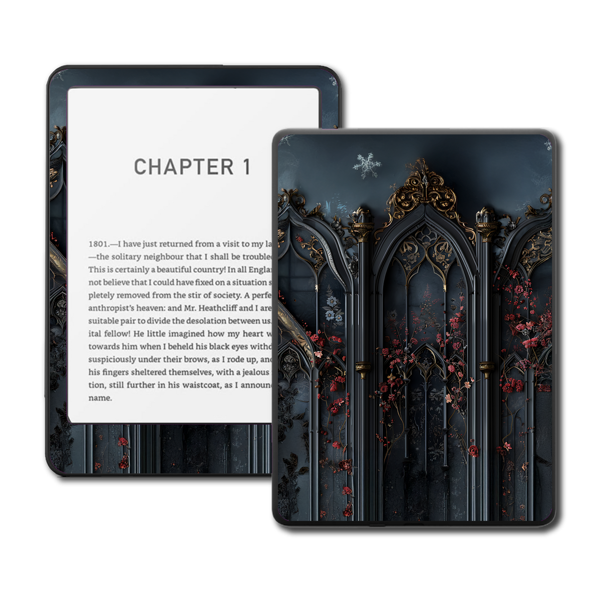 Midnight Arches Kindle and Kobo e-reader skin mockup