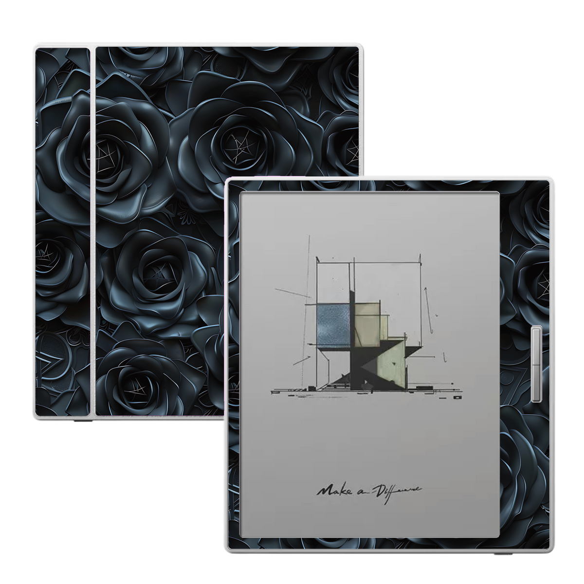 Midnight Bloom skin for Boox Go Color 7 and Boox Palma e-readers