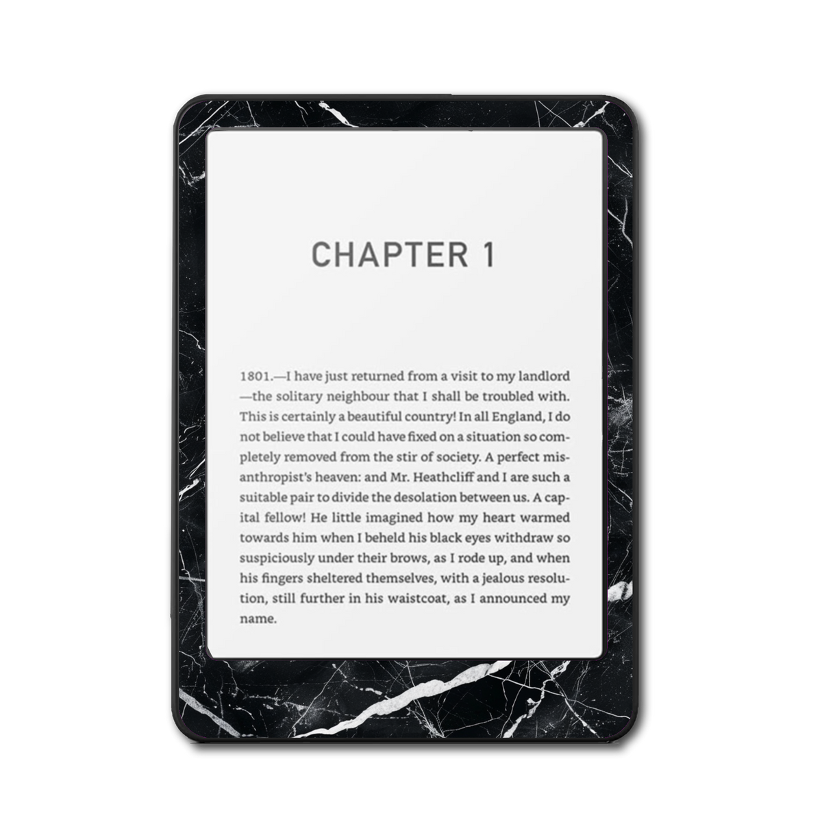 Midnight Vein Kindle and Kobo e-reader skin front view
