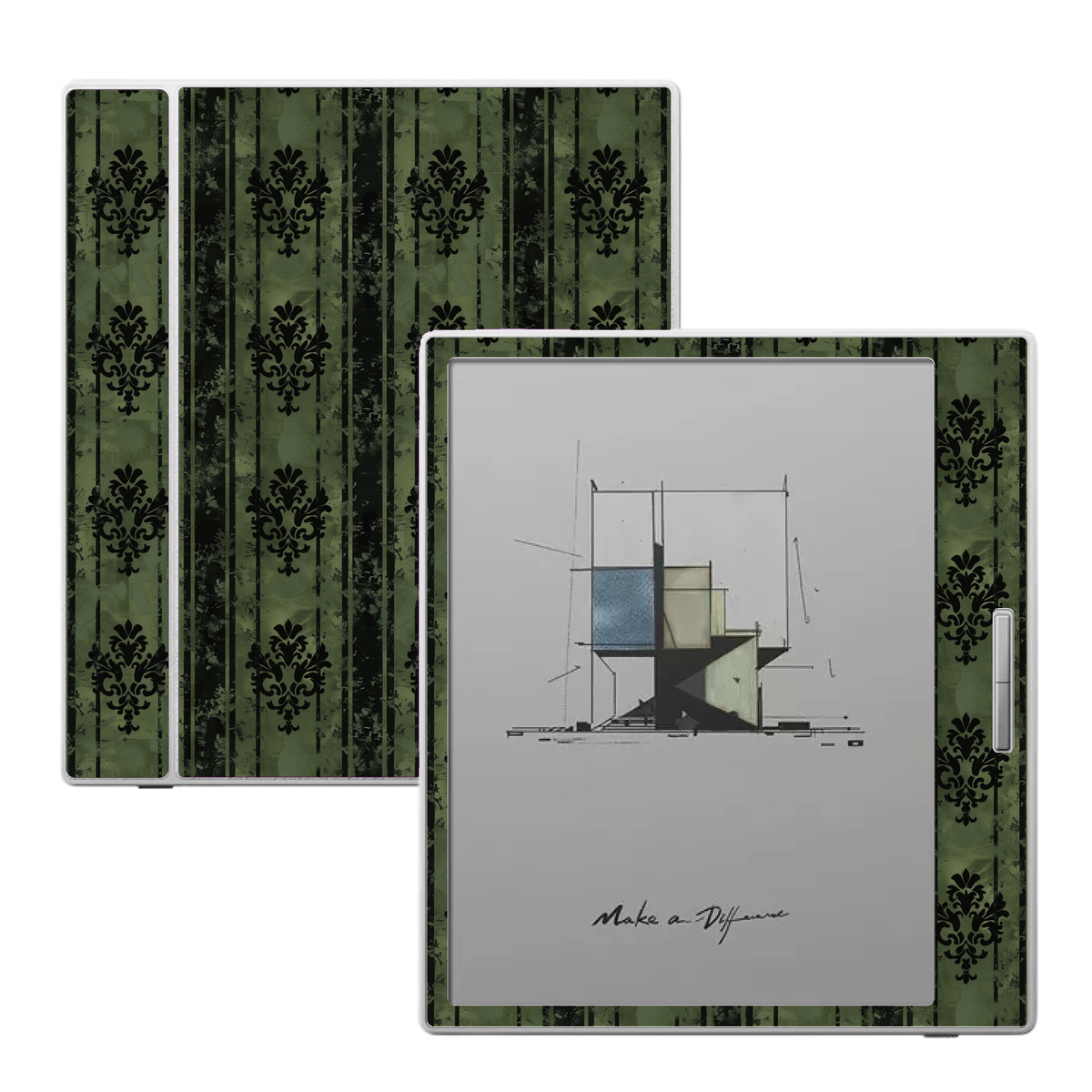 Moss Stripe skin for Boox Go Color 7 and Boox Palma e-readers