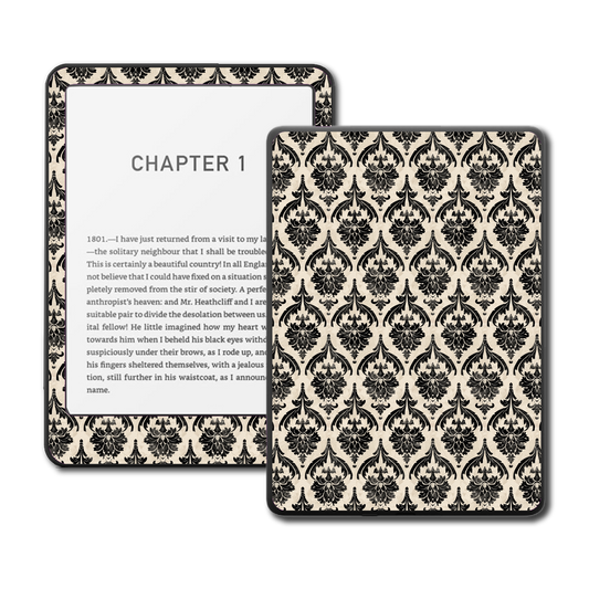 Kindle, Kobo & ColorSoft Skin - Noir Damask