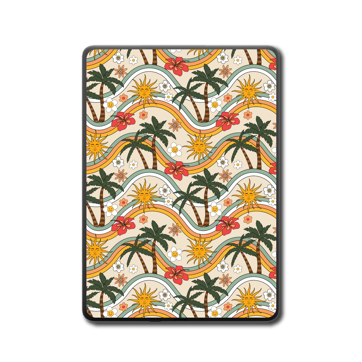 Palm Daze Kindle, Kobo and ColorSoft e-reader skin - back view