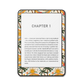 Palm Daze Kindle, Kobo and ColorSoft e-reader skin - front view
