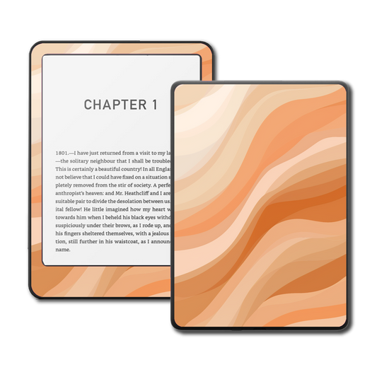 Kindle, Kobo & ColorSoft Skin - Peach Glow