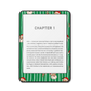 Front view of Peppermint Parade festive skin on a Kindle e-reader