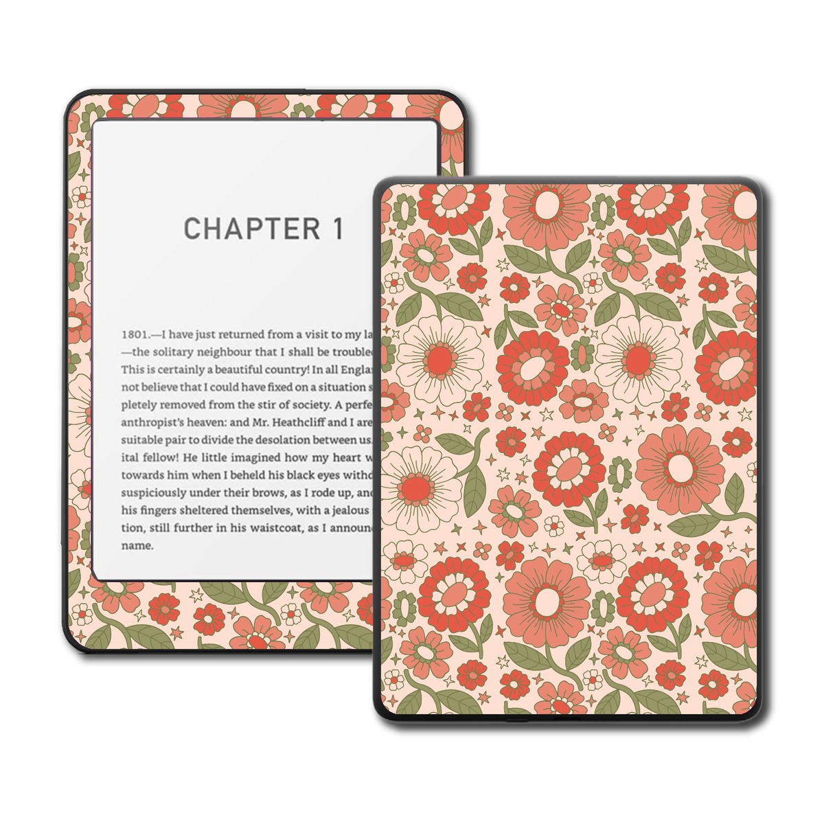 Petal Parade Kindle and Kobo e-reader skin mockup