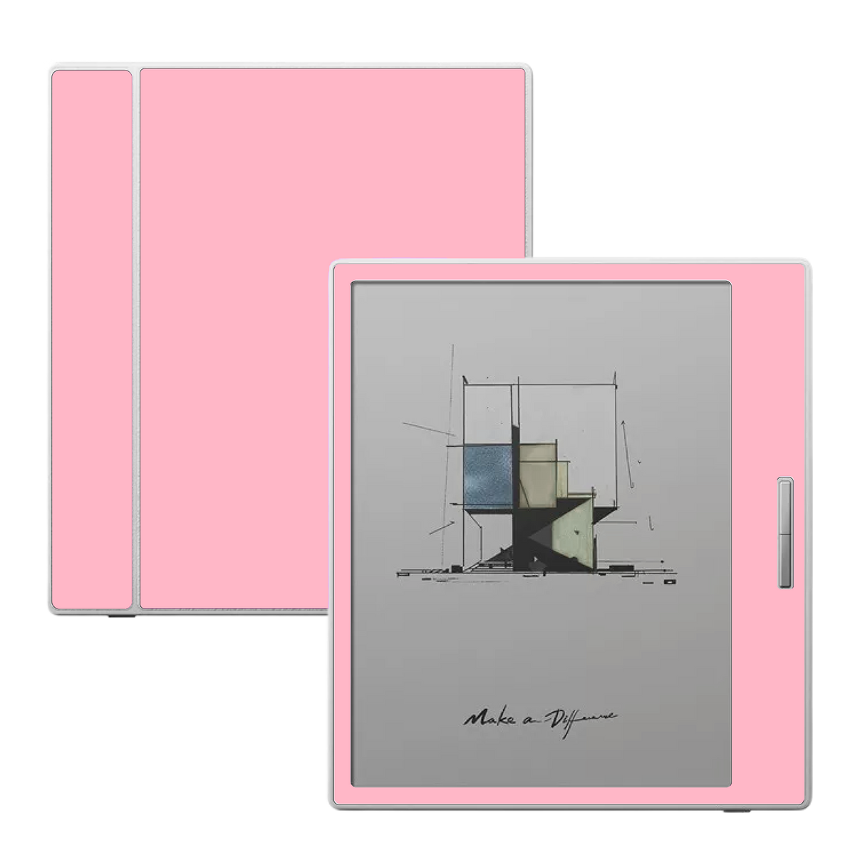 Pink Pastel solid pink skin for Boox Go Color 7 and Boox Palma e-readers
