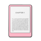 Pink Pastel Kindle, Kobo and ColorSoft e-reader skin - front view