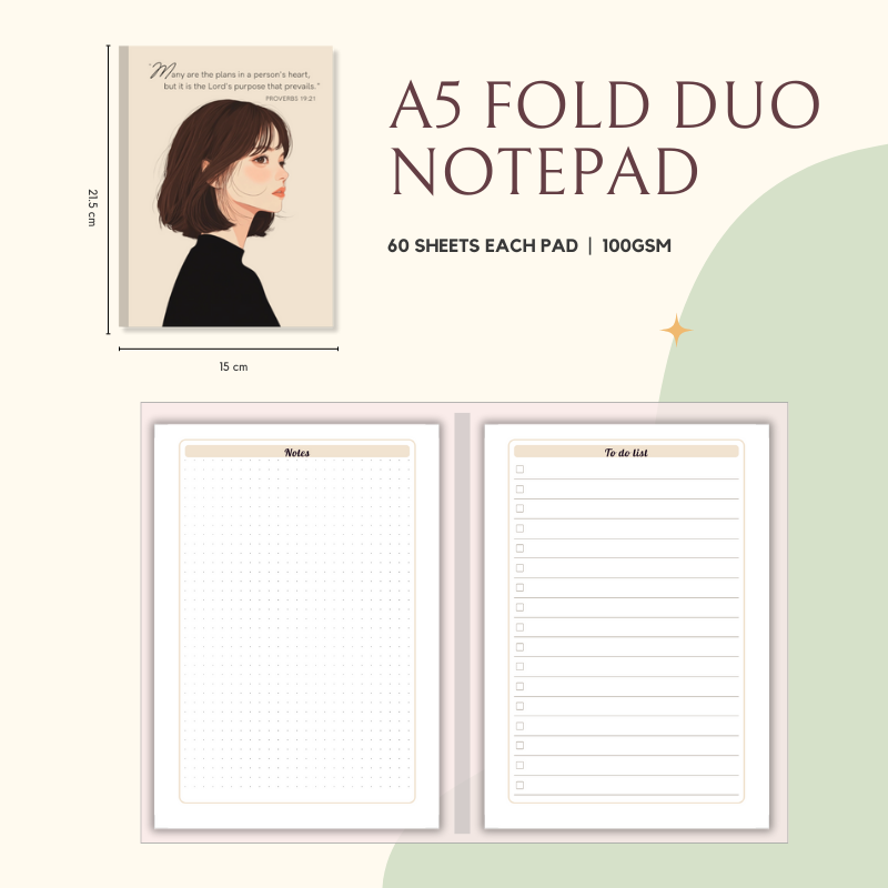 Notepad - Fold Duo Planner - Proverbs Collection
