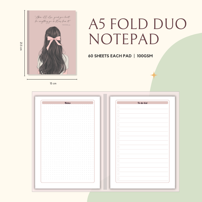 Notepad - Fold Duo Planner - Proverbs Collection