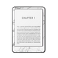 Pure Carrara Kindle and Kobo e-reader skin front view
