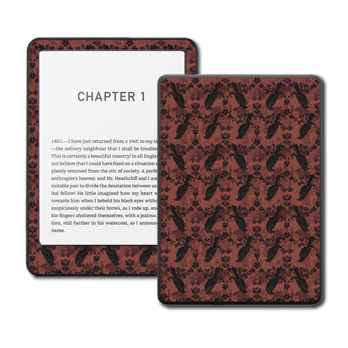 Raven Bloom Kindle, Kobo and ColorSoft e-reader skin - main view