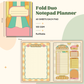 Notepad - Fold Duo Planner - Retro Colorful