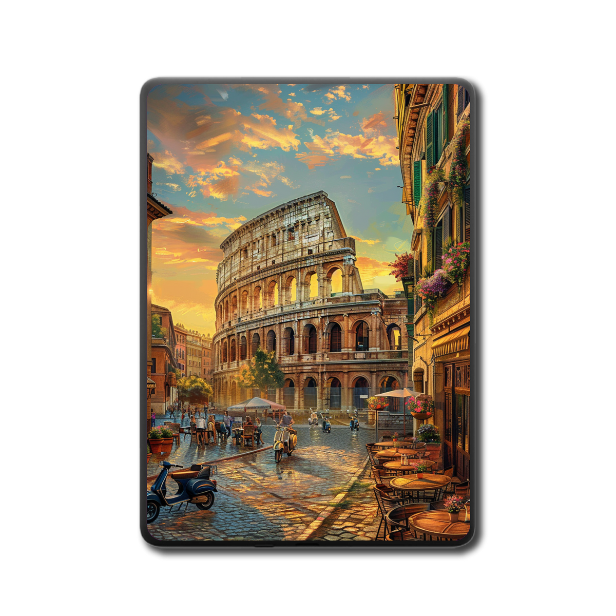 Roman Twilight Kindle and Kobo e-reader skin back mockup