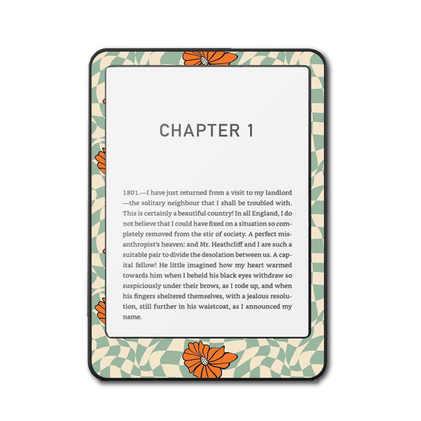 Kindle & Kobo Skin - Sage Check