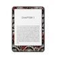 Serpent Rose e-reader skin front mockup
