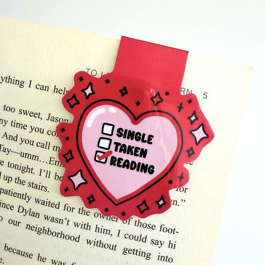 Magnetic Bookmark - Single, Taken, Reading