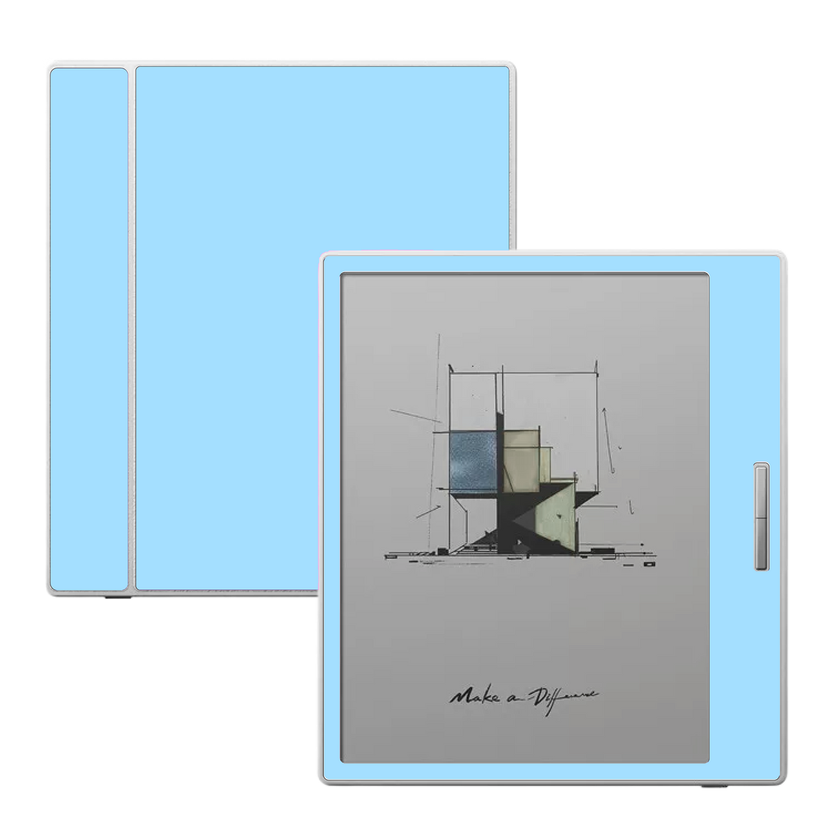 Sky Mist pastel blue skin for Boox Go Color 7 and Boox Palma e-readers