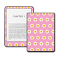Smiley Daisy Kindle and Kobo e-reader skin mockup