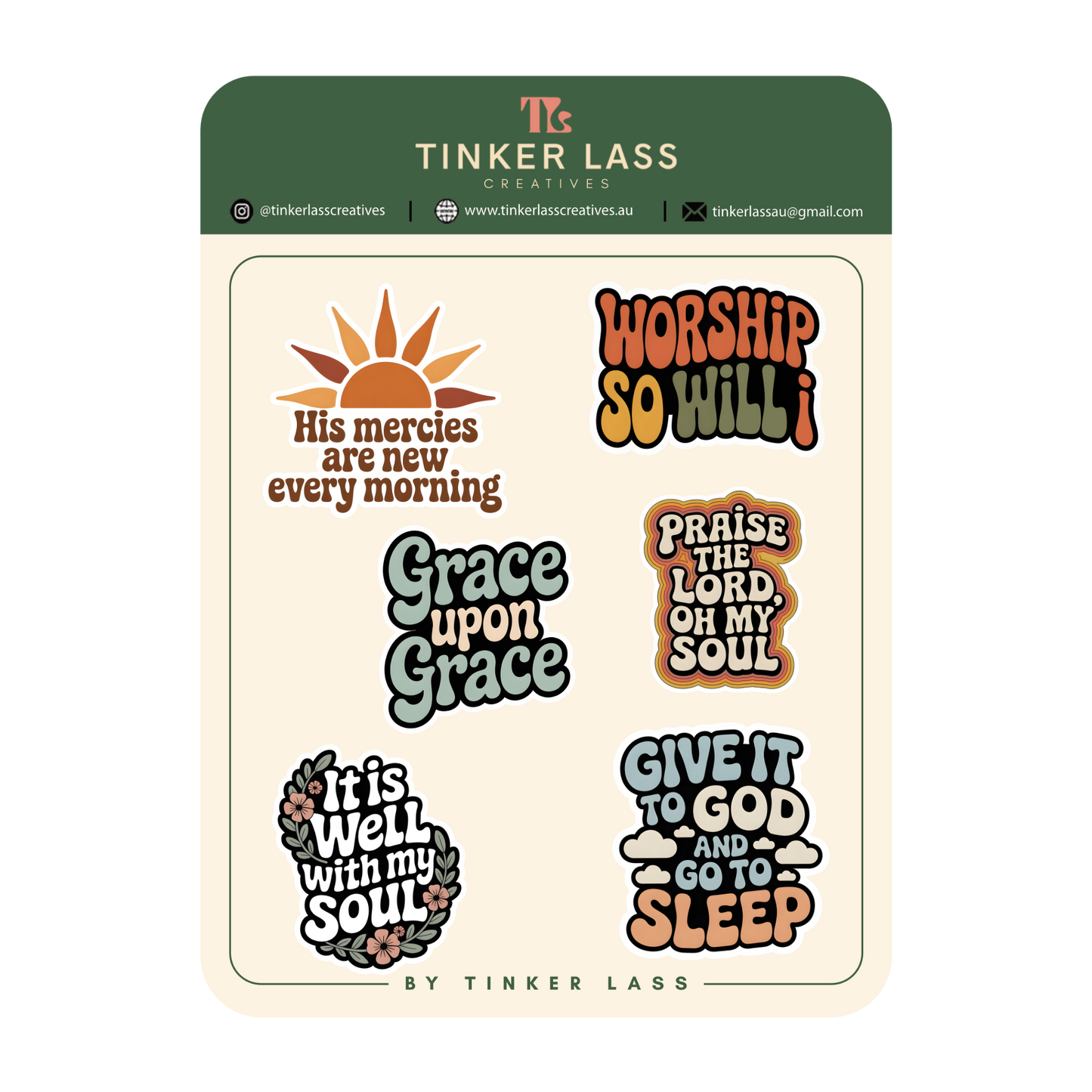 Sticker Sheet - His Mercies Are New