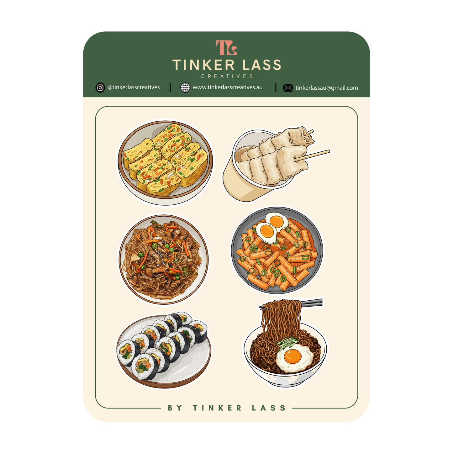 Sticker Sheet - Korean Comfort Food