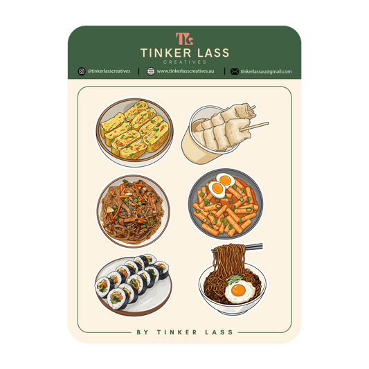 Sticker Sheet - Korean Comfort Food