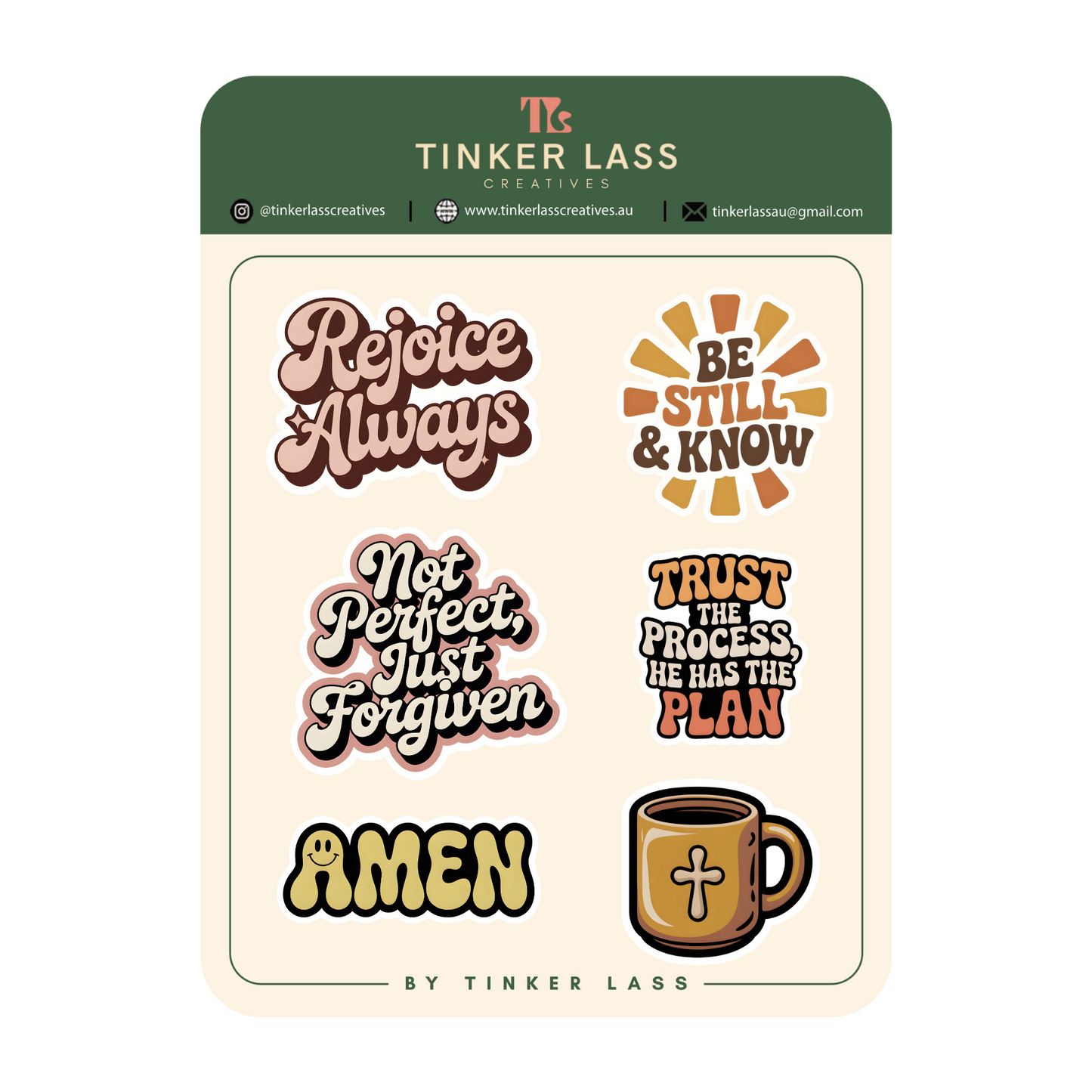 Sticker Sheet - Rejoice Always
