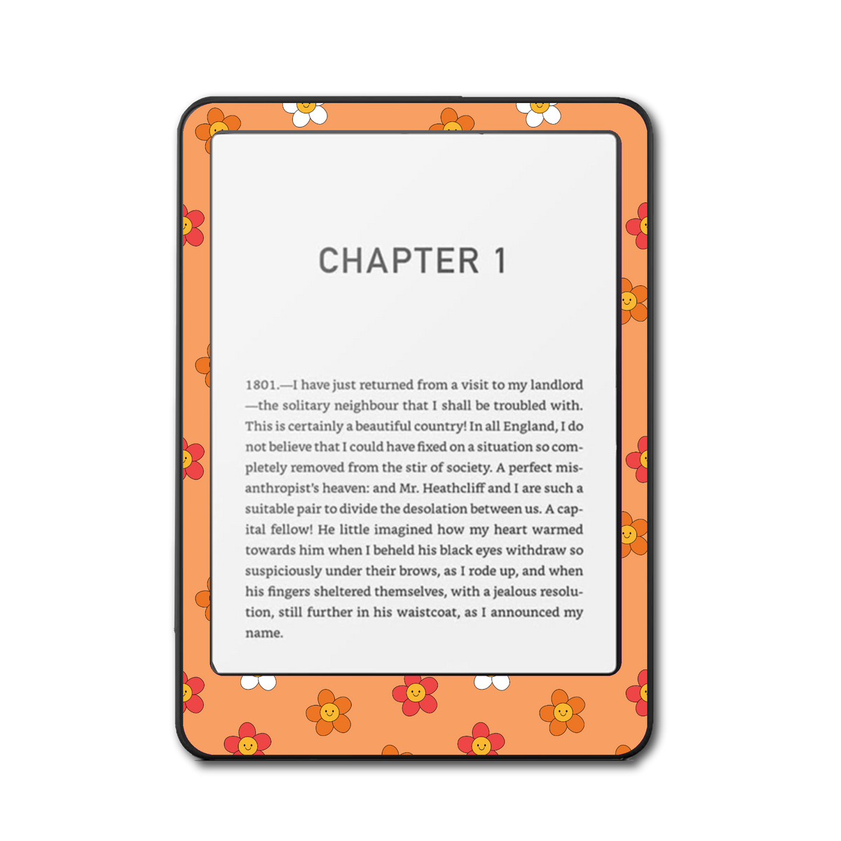 Sunny Scatter Kindle and Kobo e-reader skin - front view