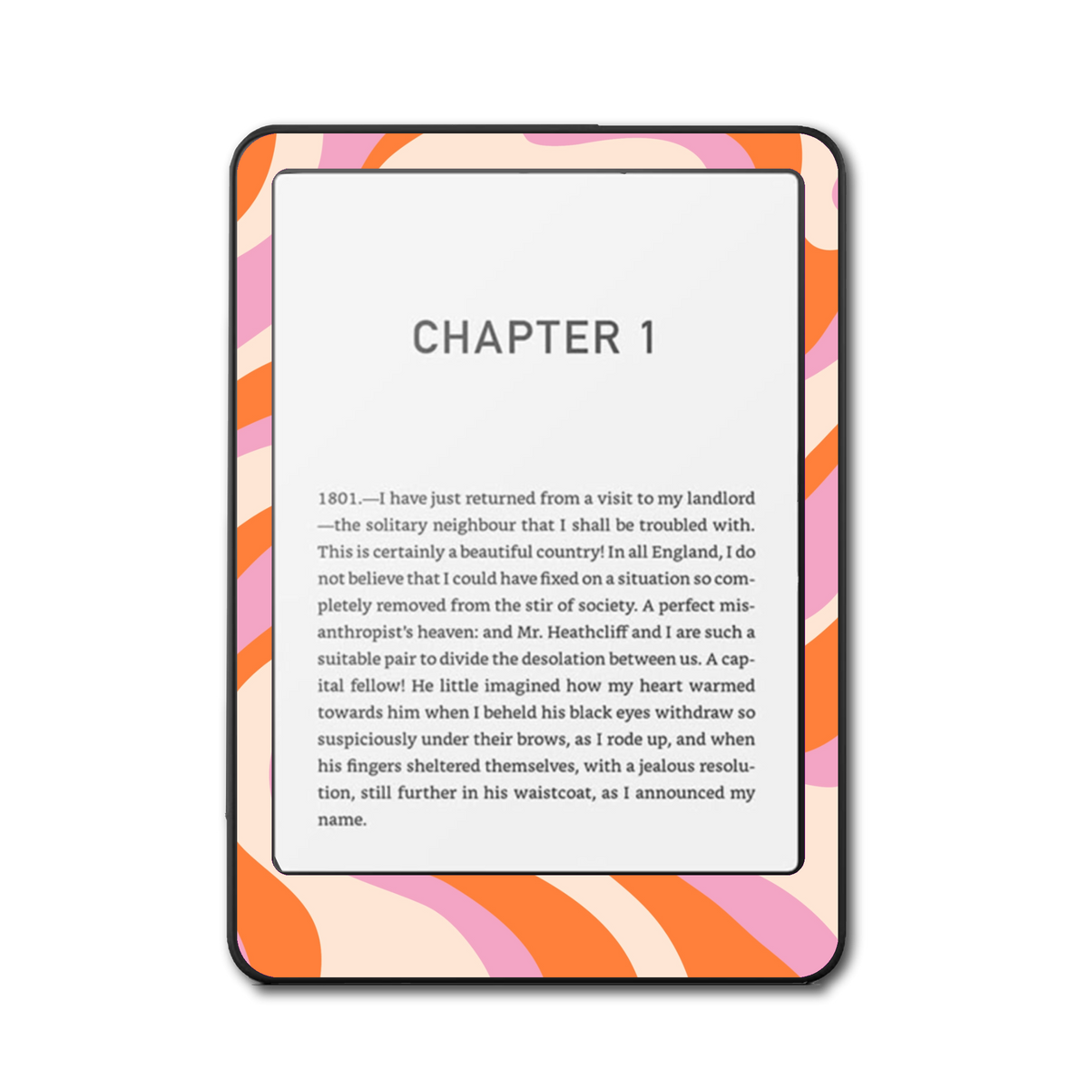 Tangerine Dreams Kindle Kobo skin front