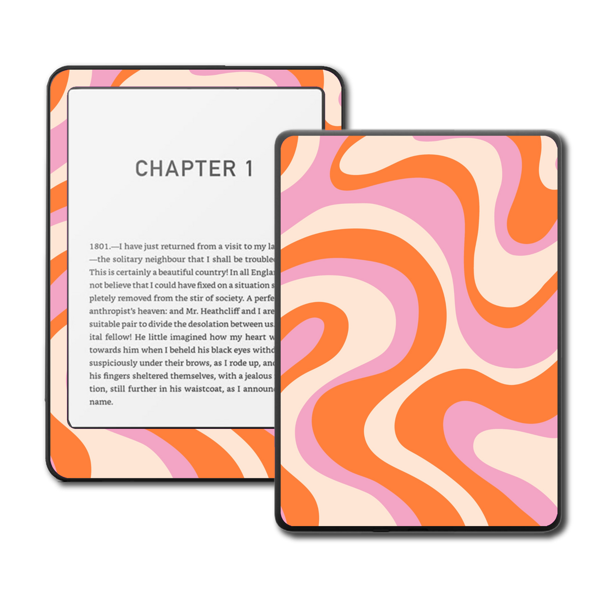 Tangerine Dreams Kindle Kobo skin main mockup