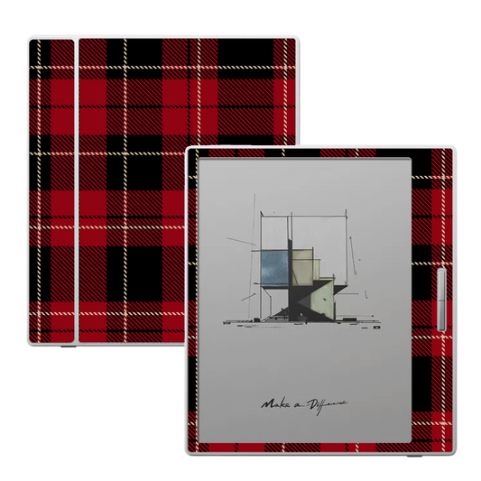 Boox Skin - Tartan Noir