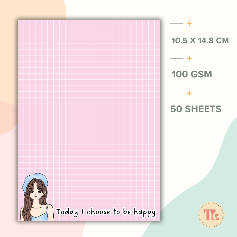 Notepad - A6 - Cute Affirmation Series 01