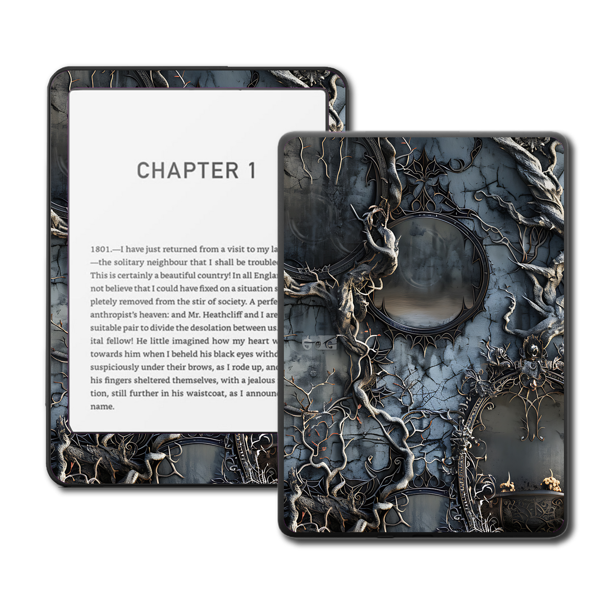 Twisted Mirror Kindle and Kobo e-reader skin mockup