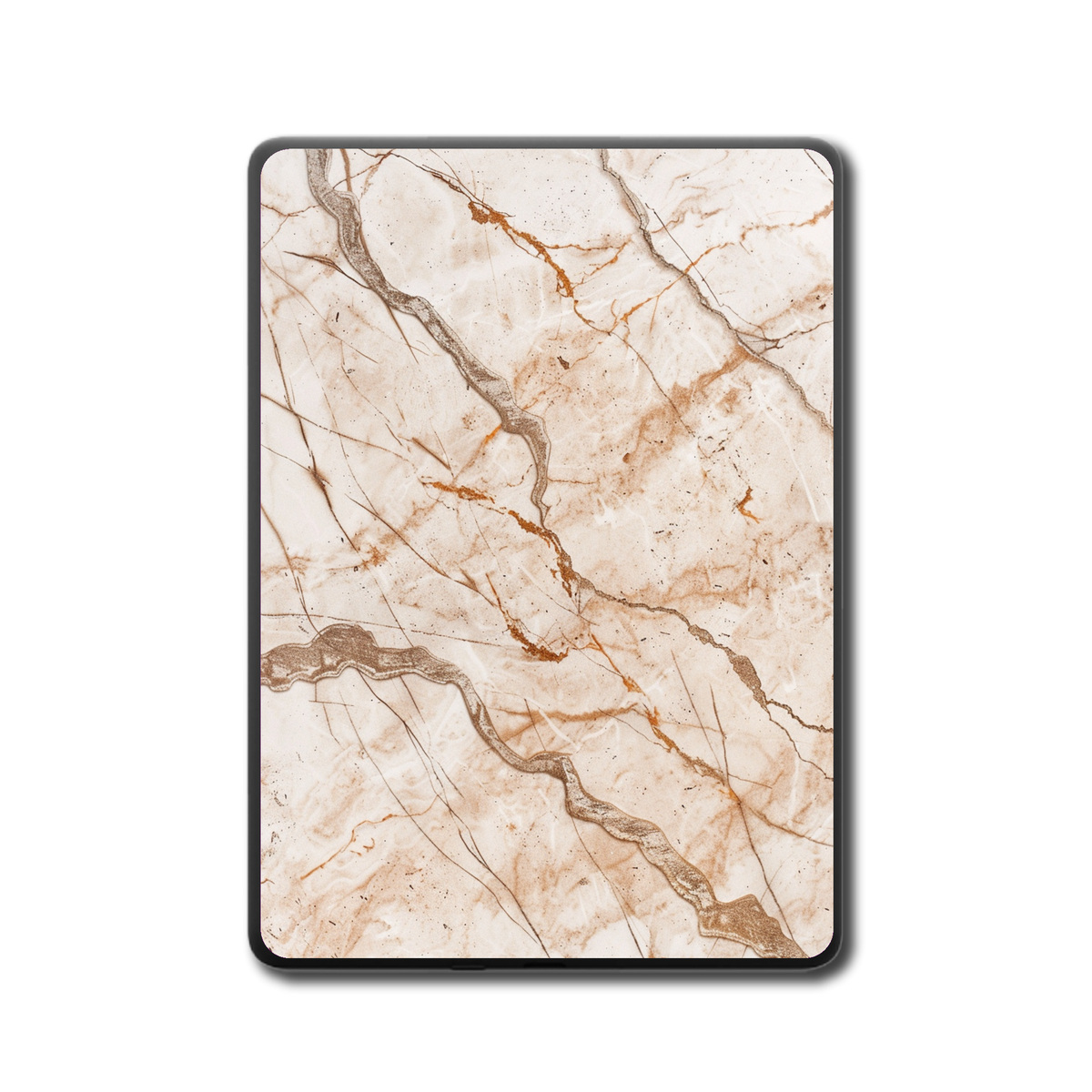 Warm Travertine Kindle and Kobo e-reader skin back view